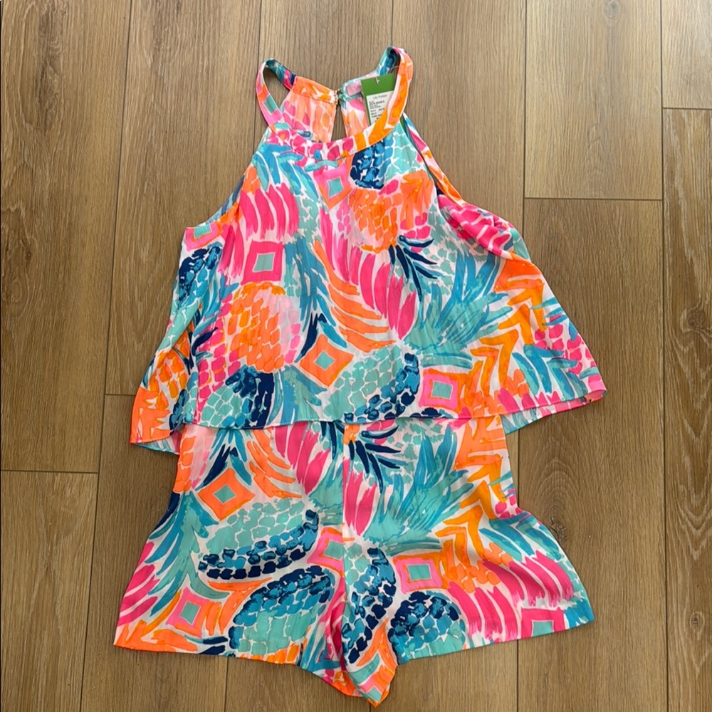 Lilly Pulitzer Edona Romper in Goombay Smashed - Size 8 - NWT